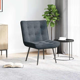 NNEVL Relaxing Chair Dark Grey 64x74x84 cm Velvet
