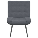 NNEVL Relaxing Chair Dark Grey 64x74x84 cm Velvet