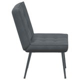 NNEVL Relaxing Chair Dark Grey 64x74x84 cm Velvet