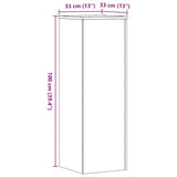 NNEVL Plant Stand White 33x33x100 cm Engineered Wood