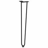 NNEVL hairpin legs for console tables for Console Table 4 pcs Black 72 cm Solid Steel
