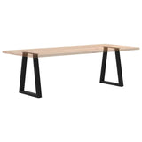 NNEVL Dining Table Legs V-Shape 2 pcs Black 60x(72-73) cm Steel