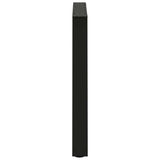 NNEVL Dining Table Legs V-Shape 2 pcs Black 80x(72-73.3) cm Steel
