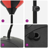 NNEVL Punching Ball Set with Gloves and Pump Adjustable Height 81-122 cm