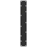 NNEVL Dining Table Legs U-Shaped 2 pcs Black 70x(72-73) cm Steel