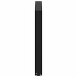 NNEVL Dining Table Legs U-Shaped 2 pcs Black 80x(72-73) cm Steel