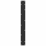 NNEVL Dining Table Legs U-Shaped 2 pcs Black 80x(72-73) cm Steel