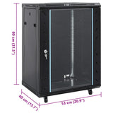 NNEVL 15U Network Cabinet 19" IP20 Black 53x40x80 cm