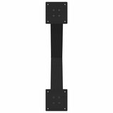 NNEVL Dining Table Legs X-Shaped 2 pcs Black 80x(72-73) cm Steel