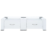 NNEVL Double Washing Machine Pedestal with Drawers White