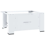 NNEVL Washing Machine Pedestal with Drawer White