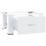 NNEVL Washing Machine Pedestal with Drawer White