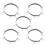 NNEVL Garden Lawn Roller with Aerator Clamps Black 63 L Iron