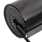 NNEVL Garden Lawn Roller with Aerator Clamps Black 63 L Iron