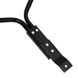 NNEVL Garden Lawn Roller with Aerator Clamps Black 63 L Iron