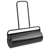 NNEVL Garden Lawn Roller with Aerator Clamps Black 63 L Iron and Steel