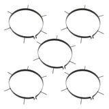 NNEVL Garden Lawn Roller with Aerator Clamps Black 63 L Iron and Steel