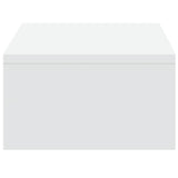NNEVL Monitor Stand with Drawers White 50x27x15 cm Engineered Wood
