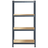 NNEVL 4-Layer Storage Shelf Anthracite Steel&Engineered Wood