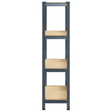NNEVL 4-Layer Storage Shelf Anthracite Steel&Engineered Wood