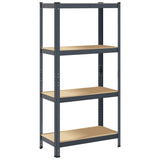 NNEVL 4-Layer Storage Shelf Anthracite Steel&Engineered Wood