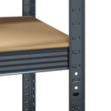 NNEVL 5-Layer Corner Shelf Anthracite Steel&Engineered Wood