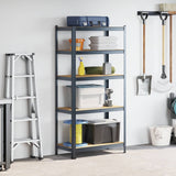 NNEVL 5-Layer Heavy-duty Shelf Anthracite Steel&Engineered Wood