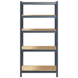 NNEVL 5-Layer Heavy-duty Shelf Anthracite Steel&Engineered Wood