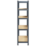 NNEVL 5-Layer Heavy-duty Shelf Anthracite Steel&Engineered Wood