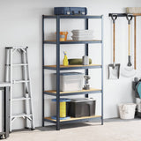 NNEVL 5-Layer Storage Shelf Anthracite Steel&Engineered Wood