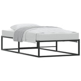 NNEVL Bed Frame without Mattress Black 92x187 cm Single Metal