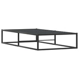 NNEVL Bed Frame without Mattress Black 92x187 cm Single Metal