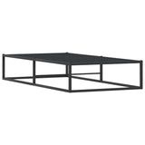 NNEVL Bed Frame without Mattress Black 92x187 cm Single Metal
