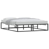NNEVL Bed Frame without Mattress Black 153x203 cm Queen Metal