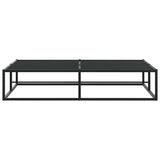 NNEVL Bed Frame without Mattress Black 153x203 cm Queen Metal