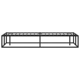 NNEVL Bed Frame without Mattress Black 153x203 cm Queen Metal