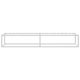 NNEVL Bed Frame without Mattress White 92x187 cm Single Metal