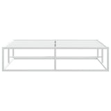 NNEVL Bed Frame without Mattress White 137x187 cm Double Metal