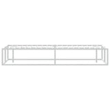 NNEVL Bed Frame without Mattress White 137x187 cm Double Metal