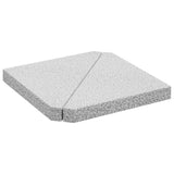 NNEVL Umbrella Weight Plates 2 pcs Grey Granite Triangular 14 kg