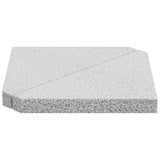 NNEVL Umbrella Weight Plates 2 pcs Grey Granite Triangular 14 kg