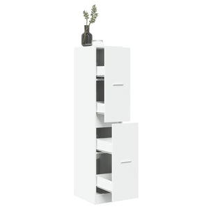 NNEVL Apothecary Cabinet White 30x41x144.5 cm Engineered Wood