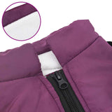 NNEVL Dog Coat with Harness Waterproof Reflective Purple XL