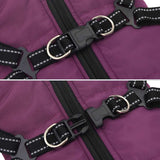 NNEVL Dog Coat with Harness Waterproof Reflective Purple XL