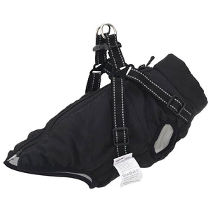 NNEVL Dog Coat with Harness Waterproof Reflective Black XL
