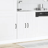 NNEVL Sink Base Cabinet Kalmar White 60x46x81.5 cm Engineered Wood