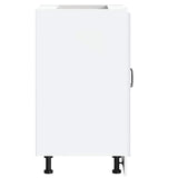 NNEVL Sink Base Cabinet Kalmar White 60x46x81.5 cm Engineered Wood