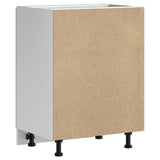NNEVL Sink Base Cabinet Kalmar White 60x46x81.5 cm Engineered Wood