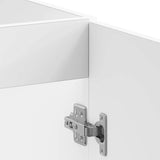 NNEVL Sink Base Cabinet Kalmar White 80x46x81.5 cm Engineered Wood
