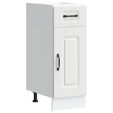 NNEVL Kitchen Base Cabinet Kalmar White Engineered Wood